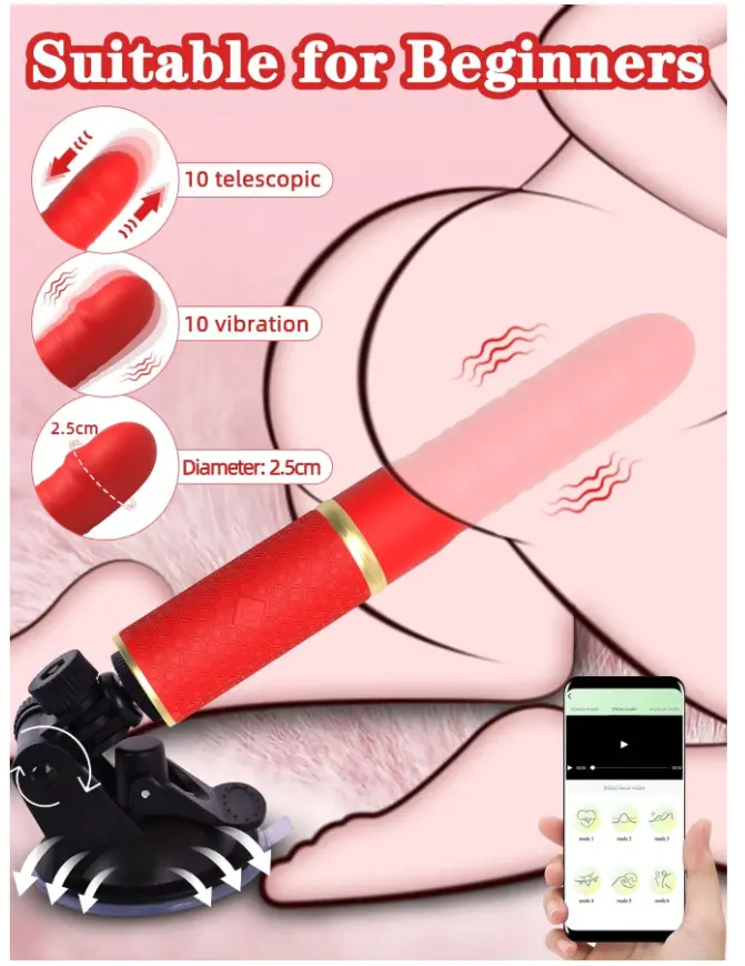 Vib App Dildo Máquina Sexual Con Empuje 0095