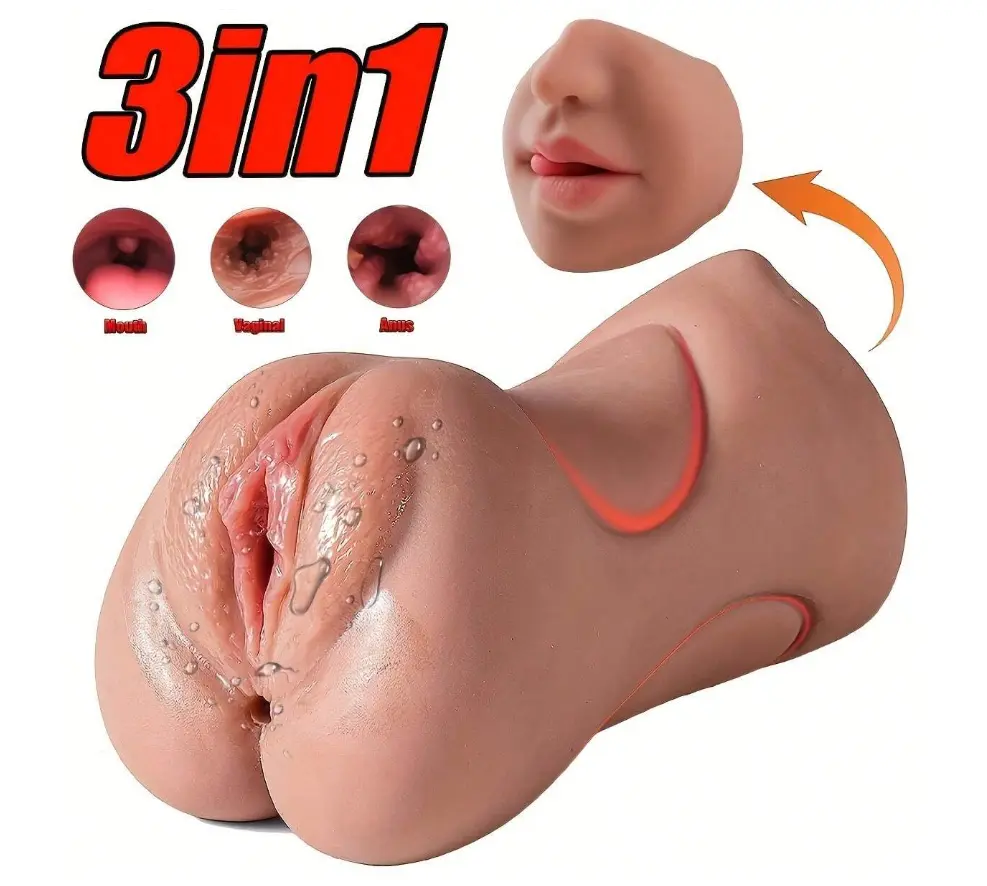 ...vVaginaMini Masturbador Triple Accion 0215