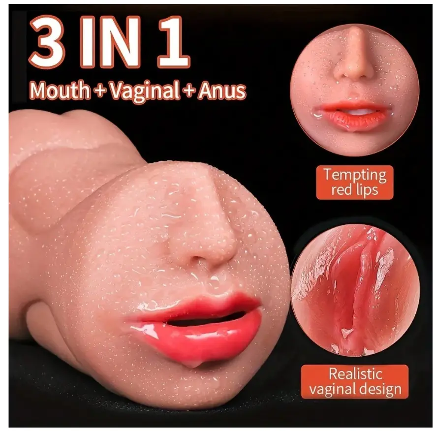 .VaginaMini Masturbador Triple Accion 0215