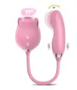 Vibrador Estimulador Rosa con Extencion 0030