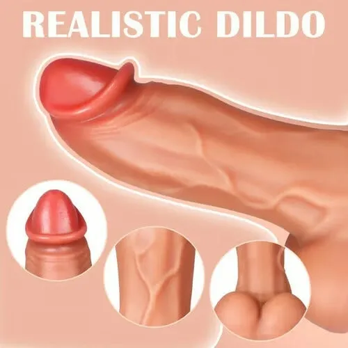 ..Vibrador HiperRealista Grueso Talla XL con Vibracion 0024